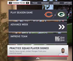 Madden 19 - practice squad