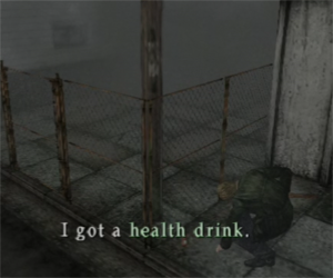 Silent Hill 2 - health drink in the streets