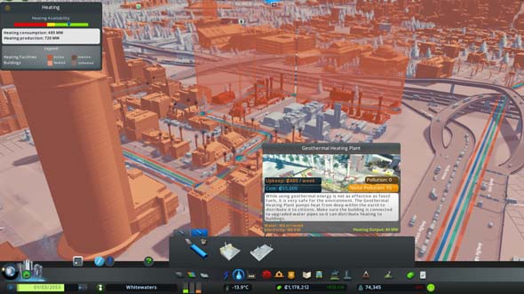 Cities Skylines - winter heating