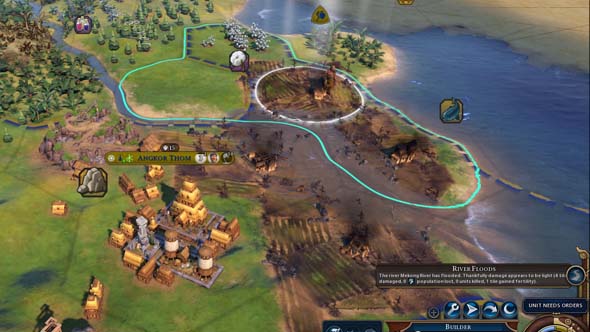 Civilization VI Gathering Storm - disaster clean-up Builder