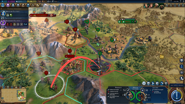 Civilization VI Gathering Storm - Pikeman attack