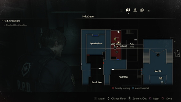 Resident Evil 2 - map icons