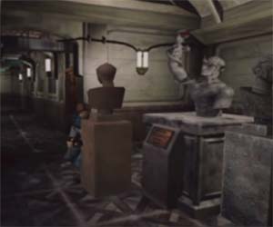 Resident Evil 2 - pushing statues
