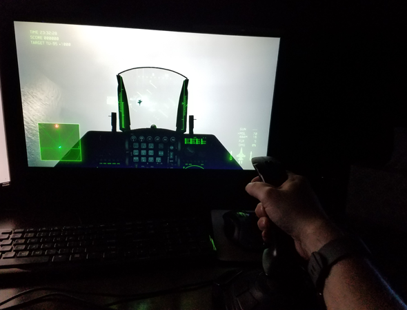 Ace Combat 7 with Logitech flight stick