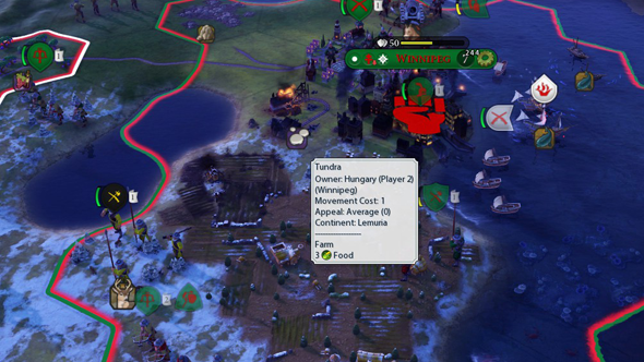 Civilization VI - tundra city conquered