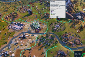 Civilization VI Gathering Storm - railroad through district