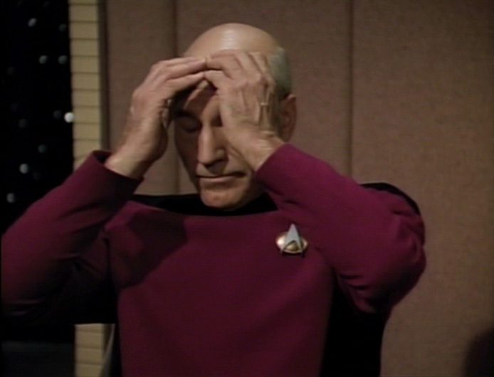 Picard double facepalm