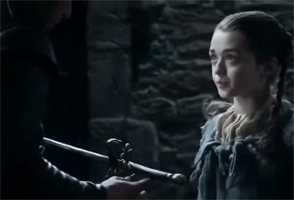 Game of Thrones - Arya receives Needle