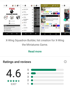 X-Wing 2nd ed - squad app