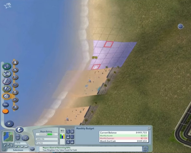 SimCity 4 - public beach