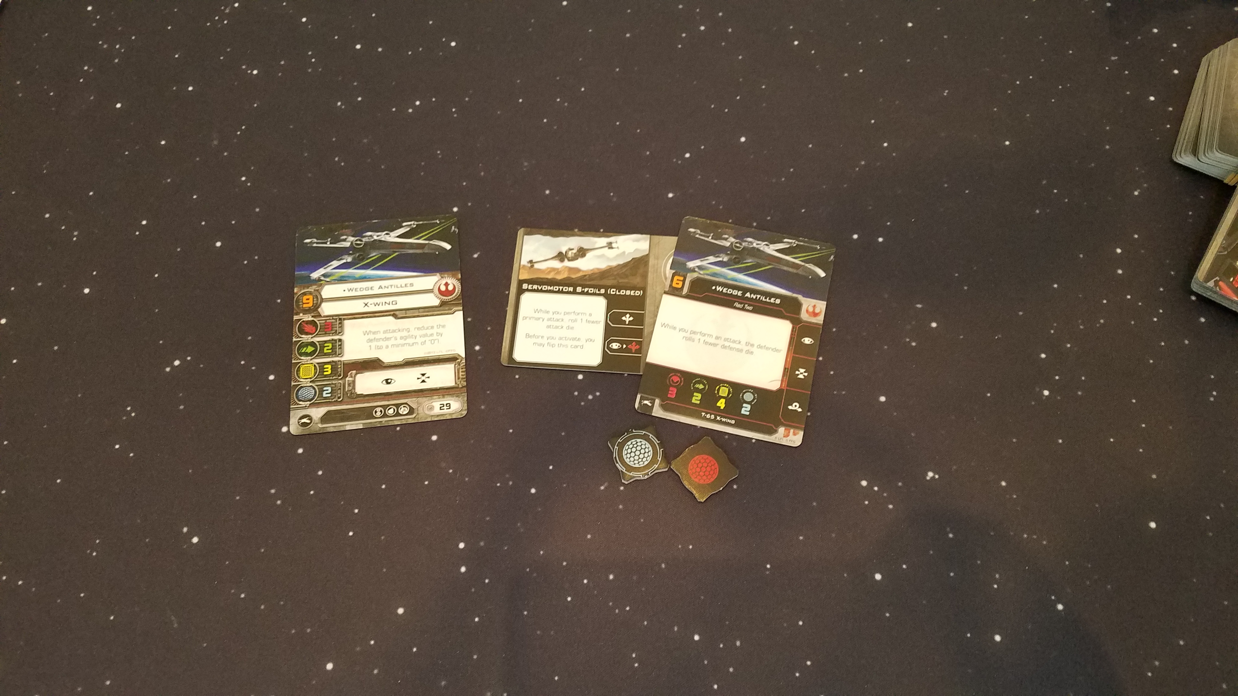 2.0  Conversion Component Star Wars X-Wing Miniatures Cards Force Charges Tech 