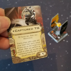 X-Wing 1st ed - captured TIE