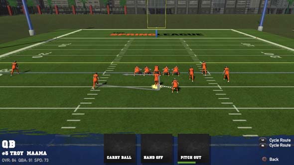 Doug Flutie's Maximum Football 2020 - CN play designer