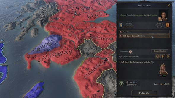 Crusader Kings 3 - multiple claims