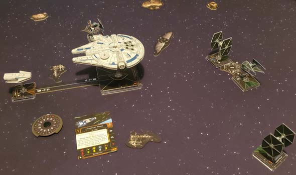 X-Wing solo play - Landos Falcon