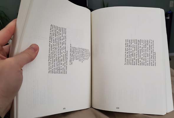 House of Leaves - sideways text