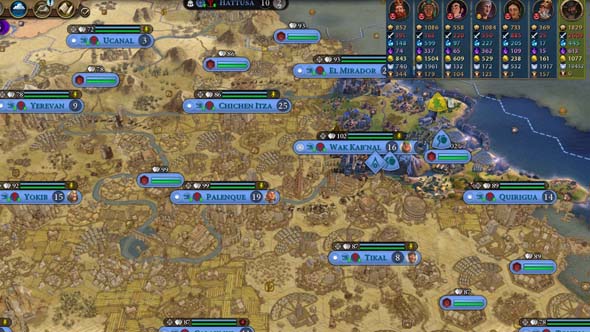 Civilization VI - A.I. cities