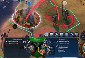 Civilization VI - attacking wounded unit