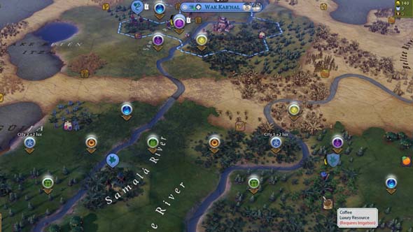 Civilization VI - overlapping ranges