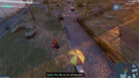 Spider-Man - car chase through park