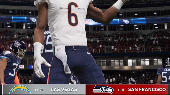 Madden NFL 22 - wrong team names in ticker