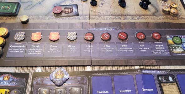 Crusader Kings board game - crusade track