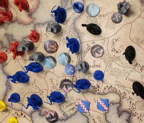 Crusader Kings board game - plague spreads