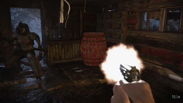 Resident Evil VIII Village - explosive barrel