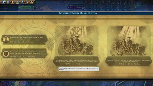 Civilization VI - wartime conversion historic moment