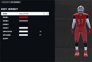 Axis Football 2021 - uniform customization