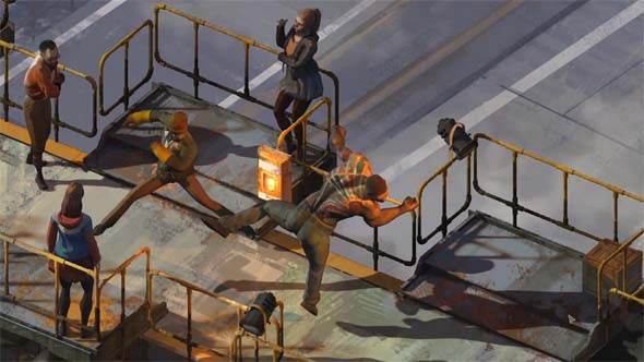 Disco Elysium - roundhousing a racist