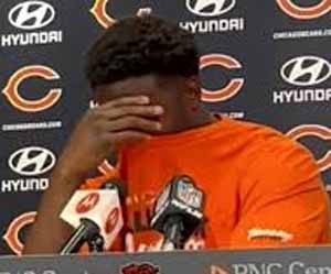 Roquan Smith crying