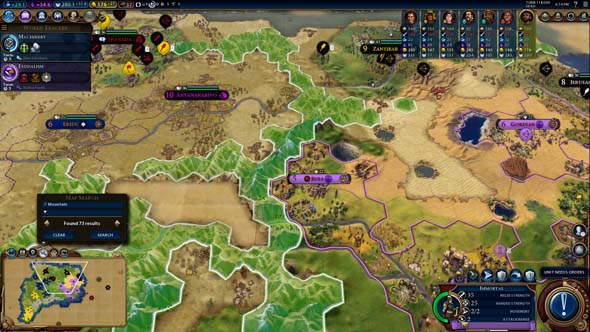 Civilization VI - mountains