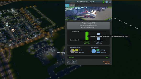 Cities: Skylines: Airports - passenger requirements