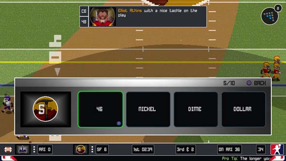 Legend Bowl - play call screen