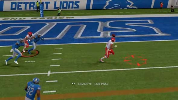 Madden 22 - helmet catch