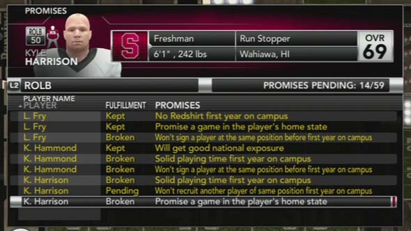 NCAA Football 13 - home state