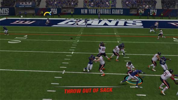 Madden NFL 23 - throw out of sack