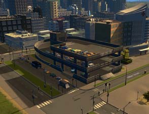 Cities: Skylines: Plazas & Promenades - parking garage