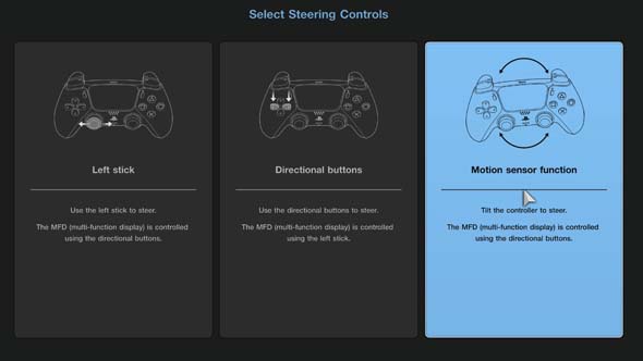 Gran Turismo 7 - steering configuration