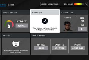 Axis Football 2024 - Franchise hub