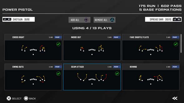 Axis Football 2024 - playbook customization