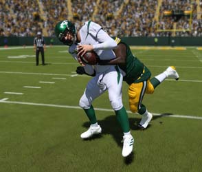 Madden NFL 24- Rodgers sacked