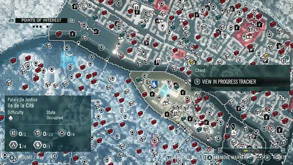 Assassin's Creed - map markers