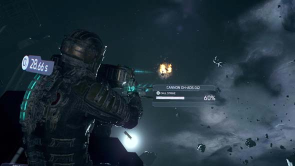 Dead Space - shooting asteroids