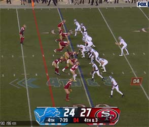 Lions 4th down attempt