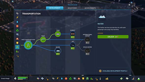 Cities: Skylines II - Development tree