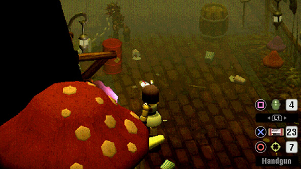 Crow Country - aiming weapon