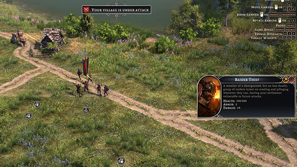 Farthest Frontier - bandit attack