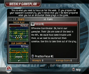 Madden 2006 - practice vs opponent plays
